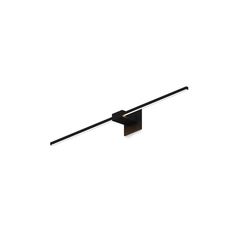 The Z-Bar Wall Sconce from Koncept in matte black and 36 inch size.