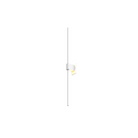 The Z-Bar Wall Sconce from Koncept in matte white and 36 inch size mounted vertically.