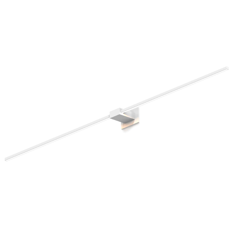 The Z-Bar Wall Sconce from Koncept in matte white and 60 inch size.