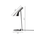 The AJ Mini Table Lamp from Louis Poulsen dimensions.