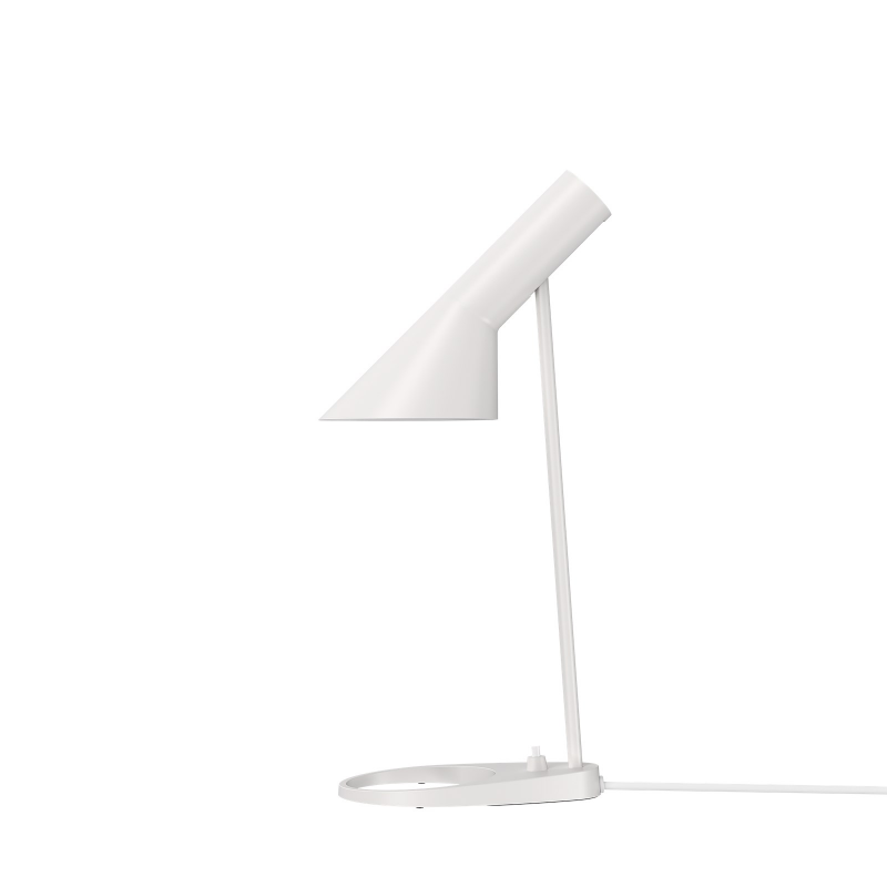 The AJ Mini Table Lamp from Louis Poulsen in white.