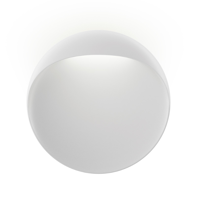 The large 15.7 inch Flindt Wall from Louis Poulsen in white.