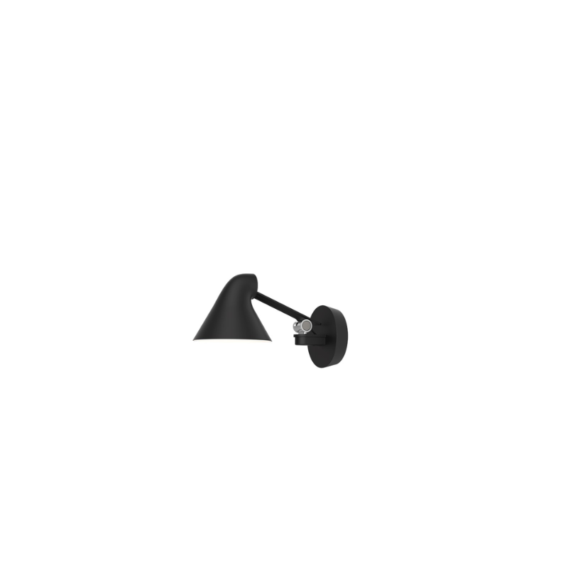 The NJP series was designed by Oki Sato, with the intention of producing a new interpretation of the classic anglepoise lamp. The NJP Wall lamp’s flexible head and arms provide exceptional adjustability, which is often lacking in standard wall lights. One refined yet practical detail is the fixture's chimney-shaped head, which reflects some of the light through the rear.