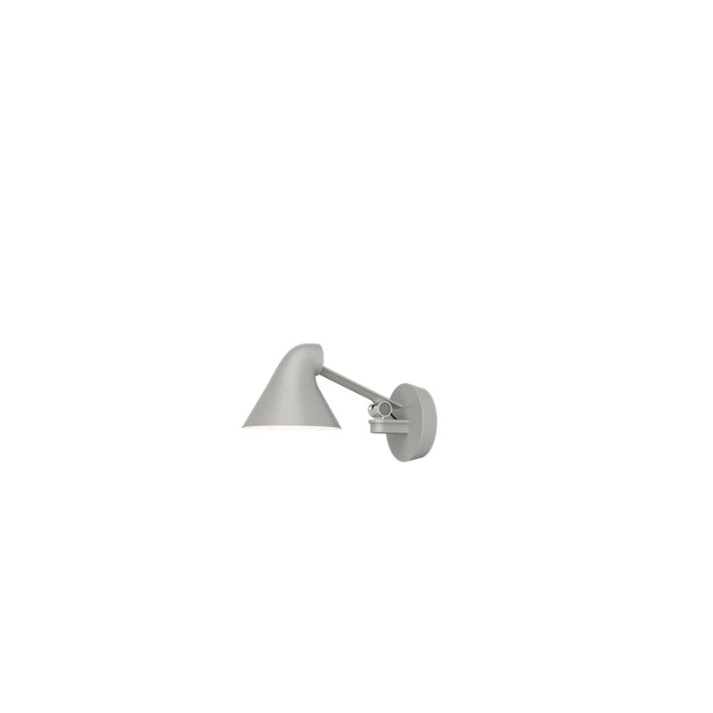 The NJP series was designed by Oki Sato, with the intention of producing a new interpretation of the classic anglepoise lamp. The NJP Wall lamp’s flexible head and arms provide exceptional adjustability, which is often lacking in standard wall lights. One refined yet practical detail is the fixture's chimney-shaped head, which reflects some of the light through the rear.