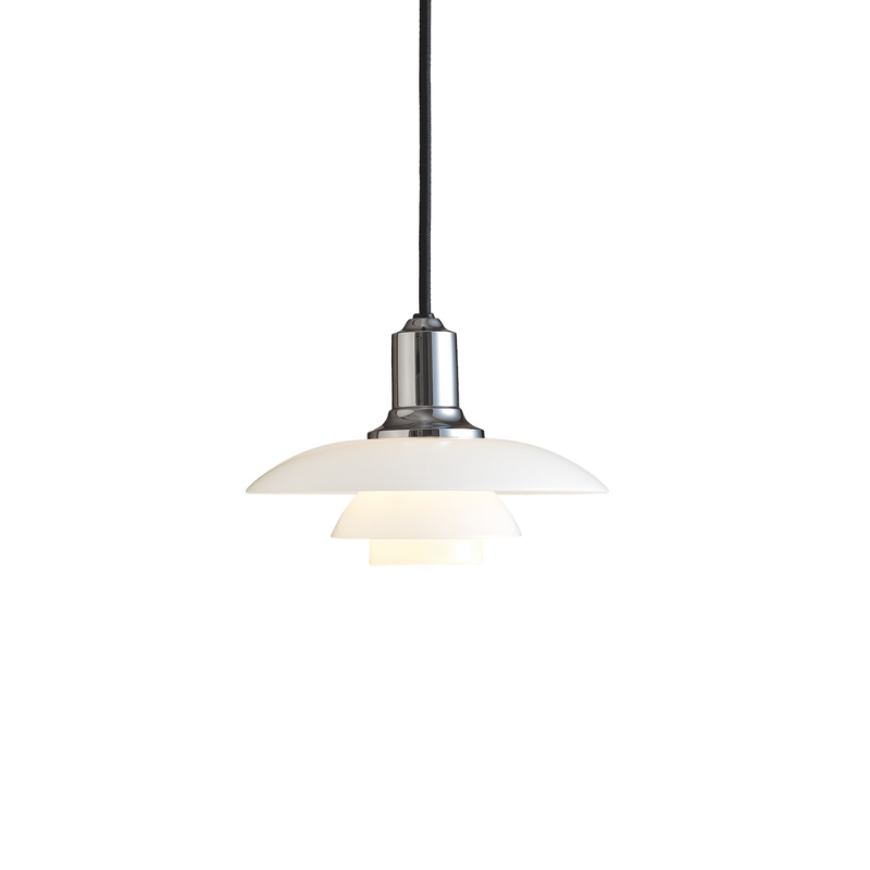 The PH 2/1 Pendant from Louis Poulsen in chrome.