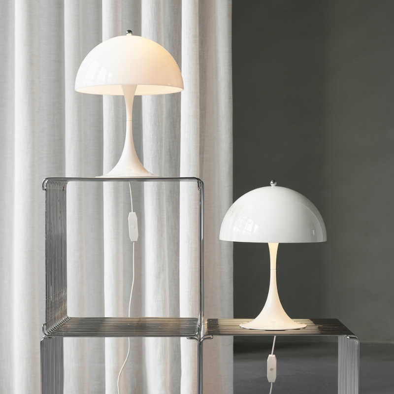 The Panthella Mini Table Lamp is the downscaled version of Verner Panton's classic Pantella Table Lamp created in collaboration with Louis Poulsen in 1971.