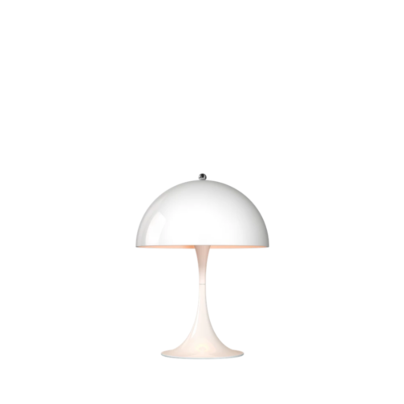 Verner Panton Panthella Mini Led Table Lamp in White for Louis Poulsen