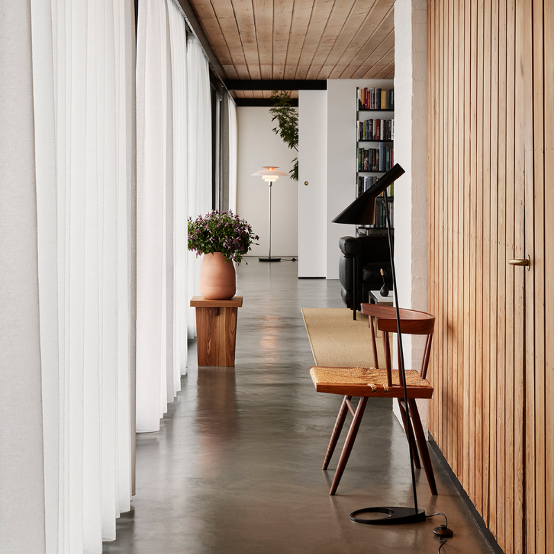 Louis Lifestyle image of Poulsen AJ Floor Lamp in Black