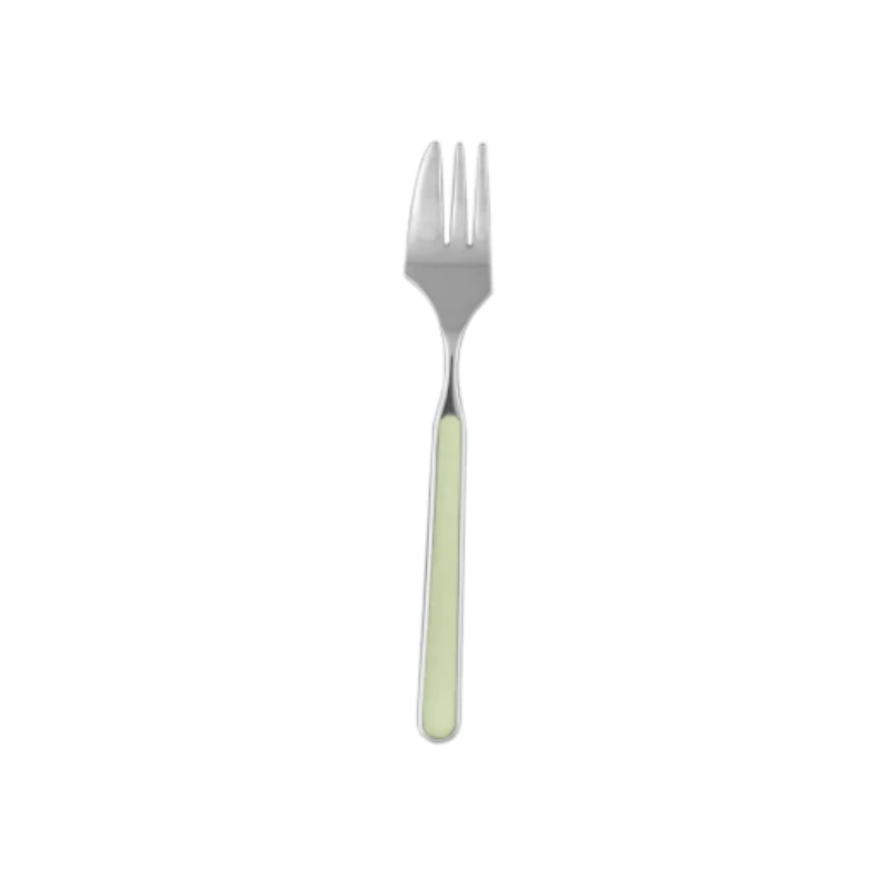 The Fantasia Cake Fork from Mepra in sage.