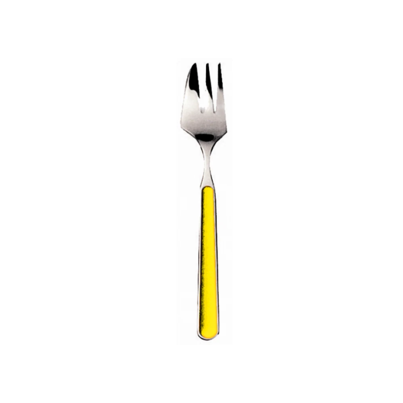 The Fantasia Cake Fork from Mepra in yellow.