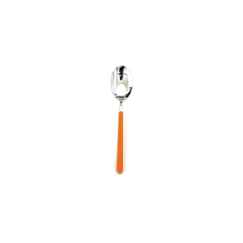 The Fantasia Coffee and Tea Spoon from Mepra in carrot.