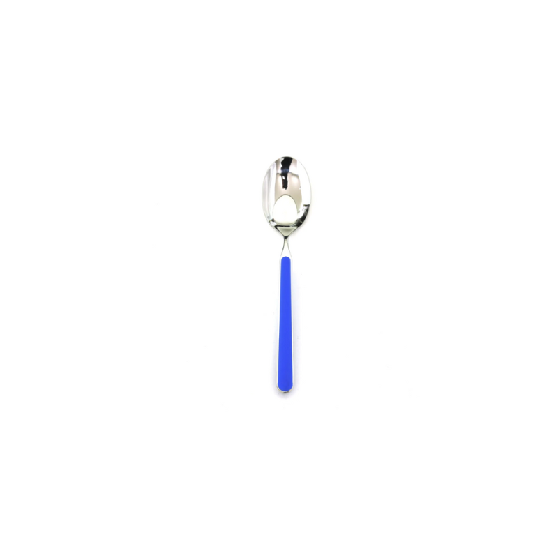 The Fantasia Coffee and Tea Spoon from Mepra in electric blue.