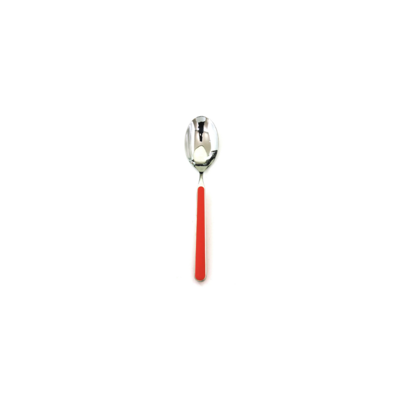 The Fantasia Coffee and Tea Spoon from Mepra in new coral.