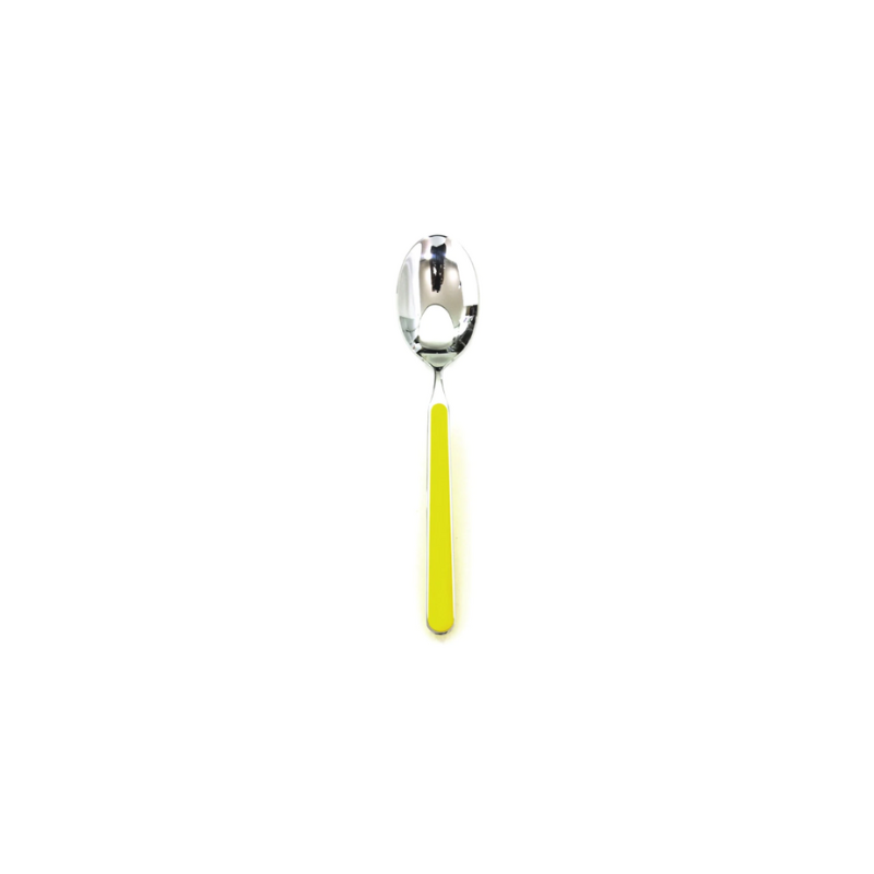 The Fantasia Coffee and Tea Spoon from Mepra in yellow.