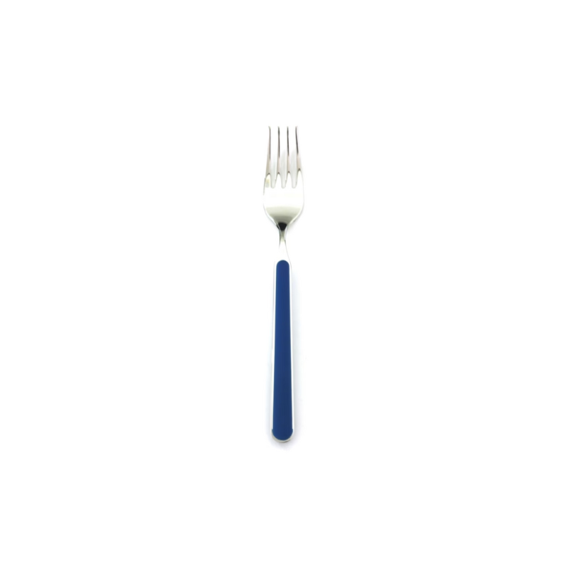 The Fantasia Dessert Fork from Mepra in blue.