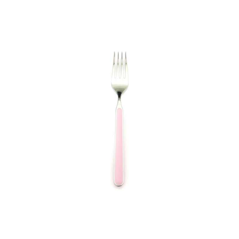 The Fantasia Dessert Fork from Mepra in pale rose.