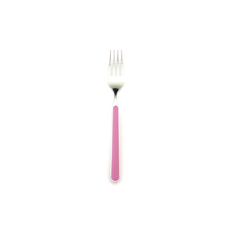 The Fantasia Dessert Fork from Mepra in pink.