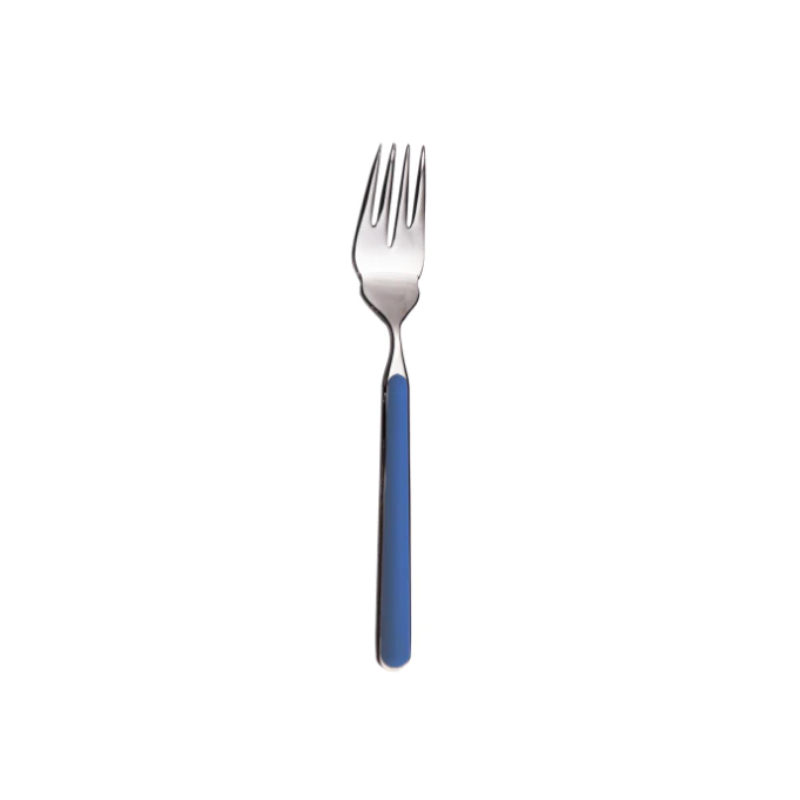 The Fantasia Fish Fork from Mepra in blue.