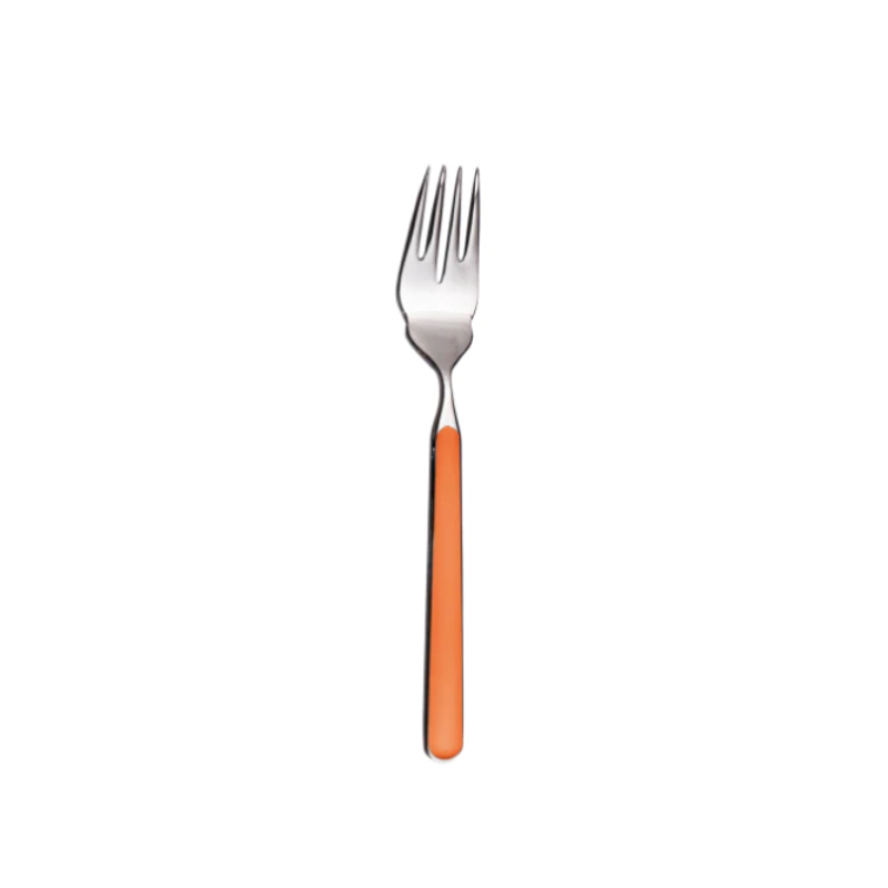 The Fantasia Fish Fork from Mepra in carrot.