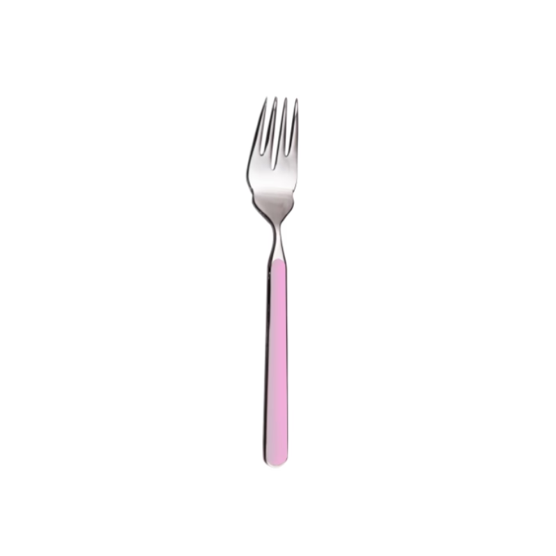 The Fantasia Fish Fork from Mepra in pale rose.