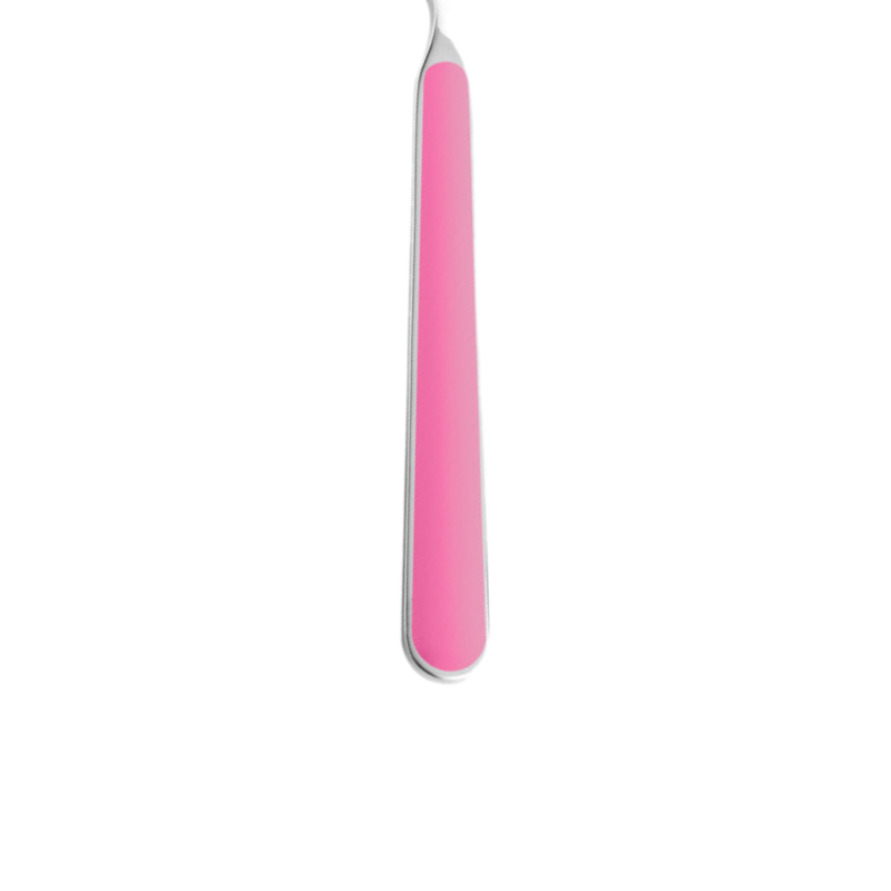 The handle of the Fantasia Gravy Boat Ladle from Mepra in pink.