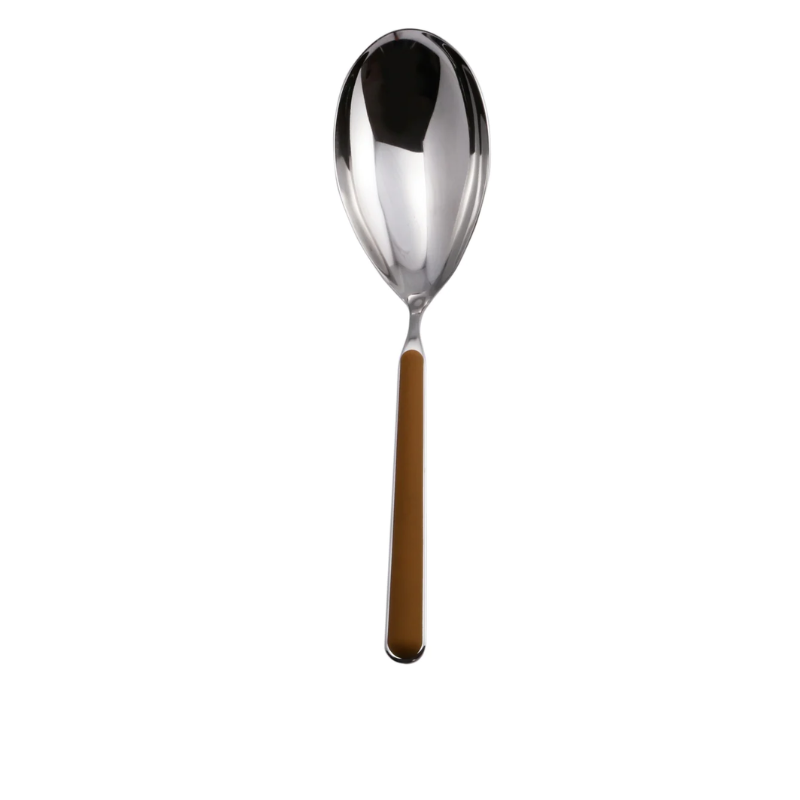 The Fantasia Risotto Spoon from Mepra in tobacco.