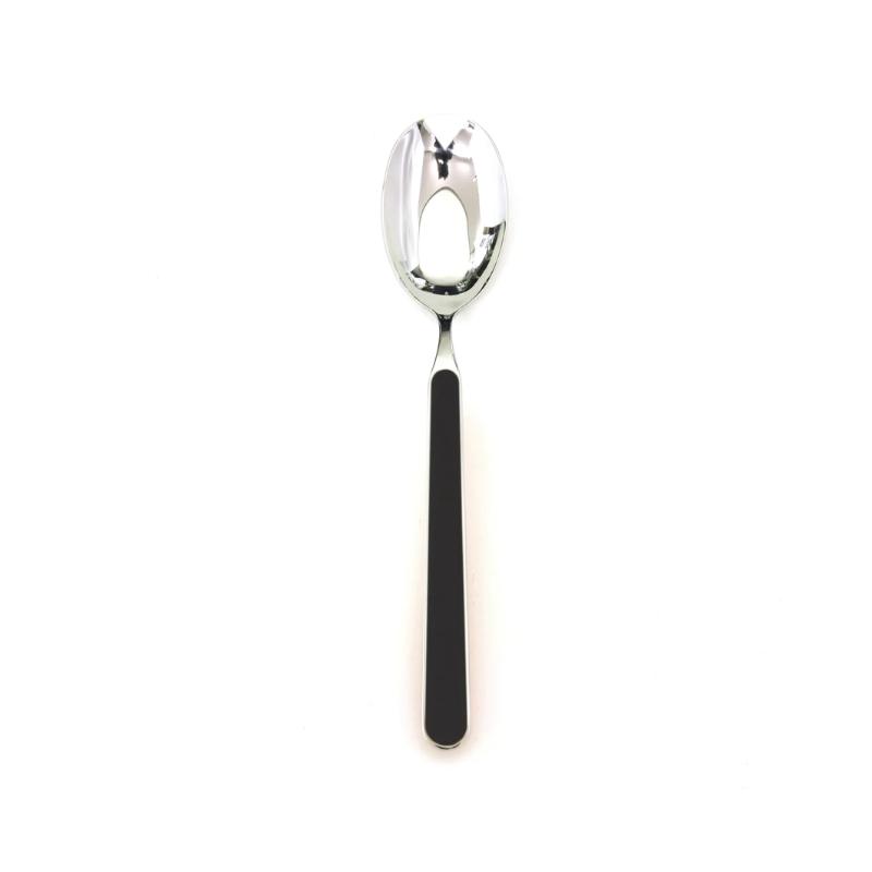 The Fantasia Salad Serving Spoon from Mepra in black.
