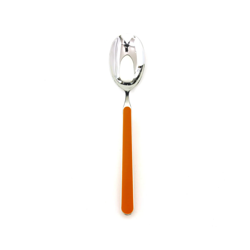 The Fantasia Salad Serving Spoon from Mepra in carrot.