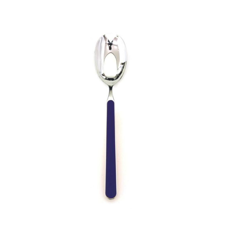 The Fantasia Salad Serving Spoon from Mepra in cobalt.