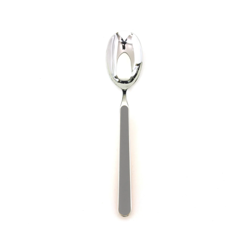 The Fantasia Salad Serving Spoon from Mepra in grey.