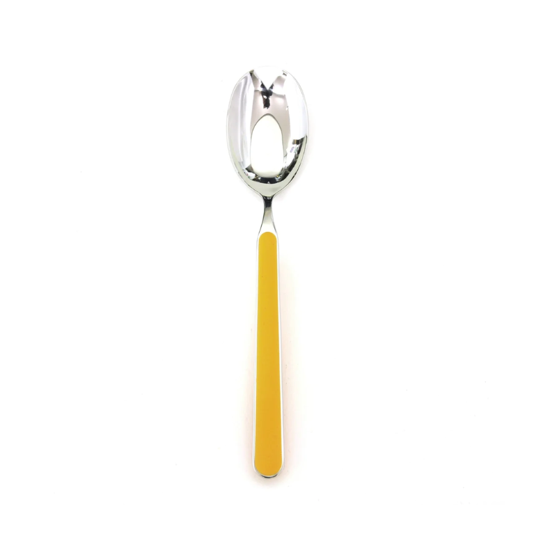 The Fantasia Salad Serving Spoon from Mepra in sunflower.