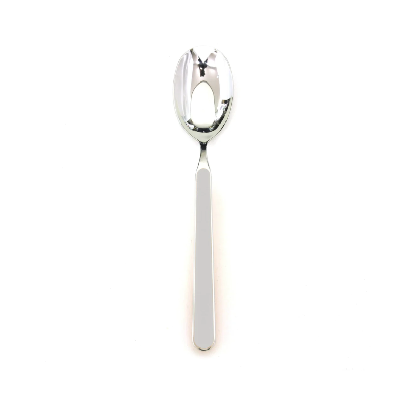 The Fantasia Salad Serving Spoon from Mepra in white.