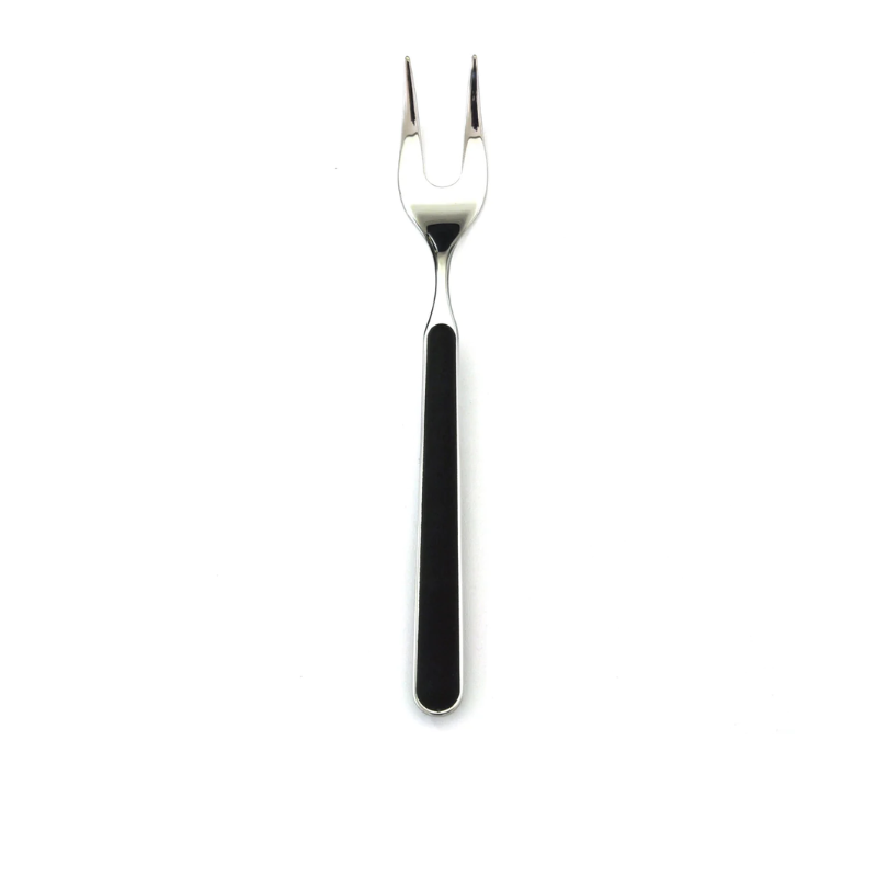 The Fantasia Serving Fork from Mepra in black.
