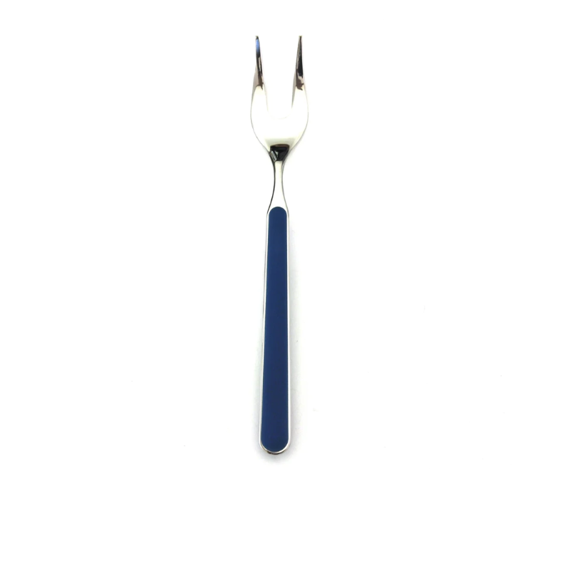 The Fantasia Serving Fork from Mepra in blue.