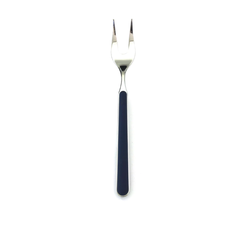 The Fantasia Serving Fork from Mepra in cobalt.
