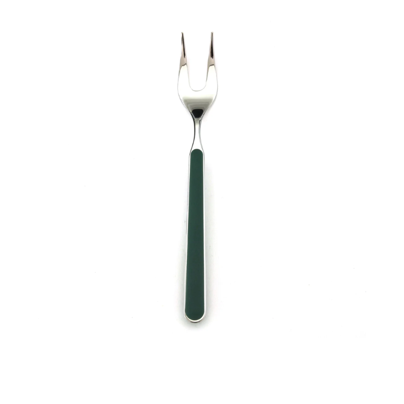 The Fantasia Serving Fork from Mepra in green.