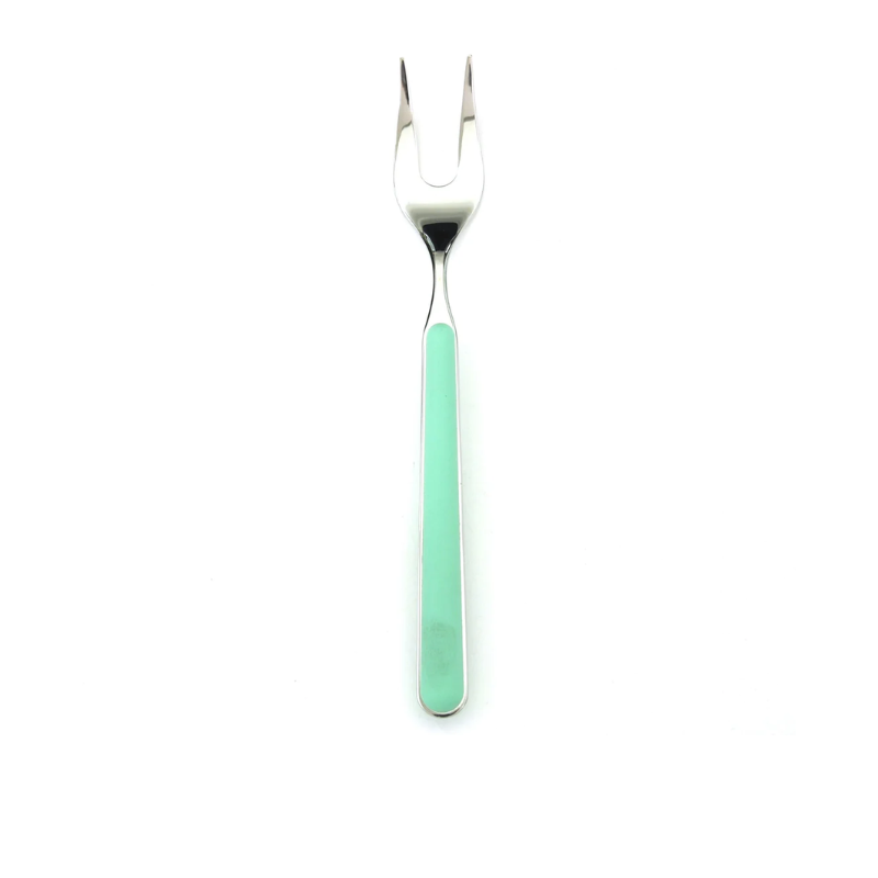 The Fantasia Serving Fork from Mepra in olive green.