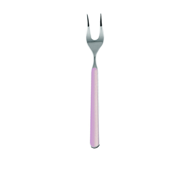 The Fantasia Serving Fork from Mepra in pale pink.