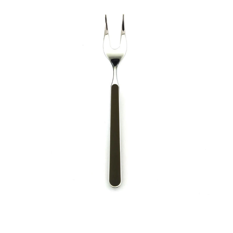 The Fantasia Serving Fork from Mepra in tobacco.