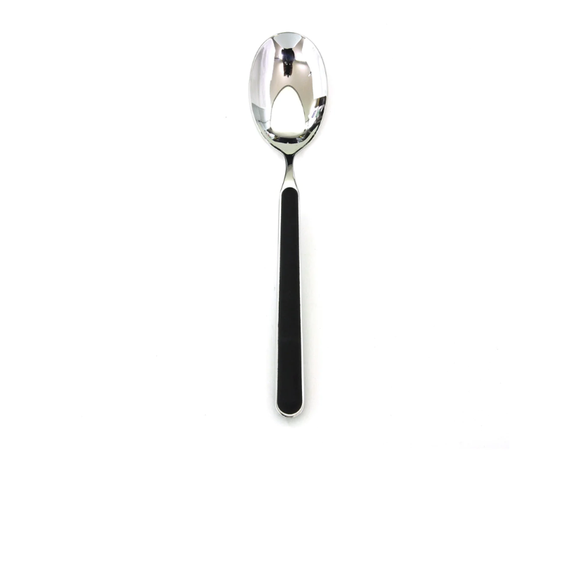 The Fantasia Serving Spoon from Mepra in black.