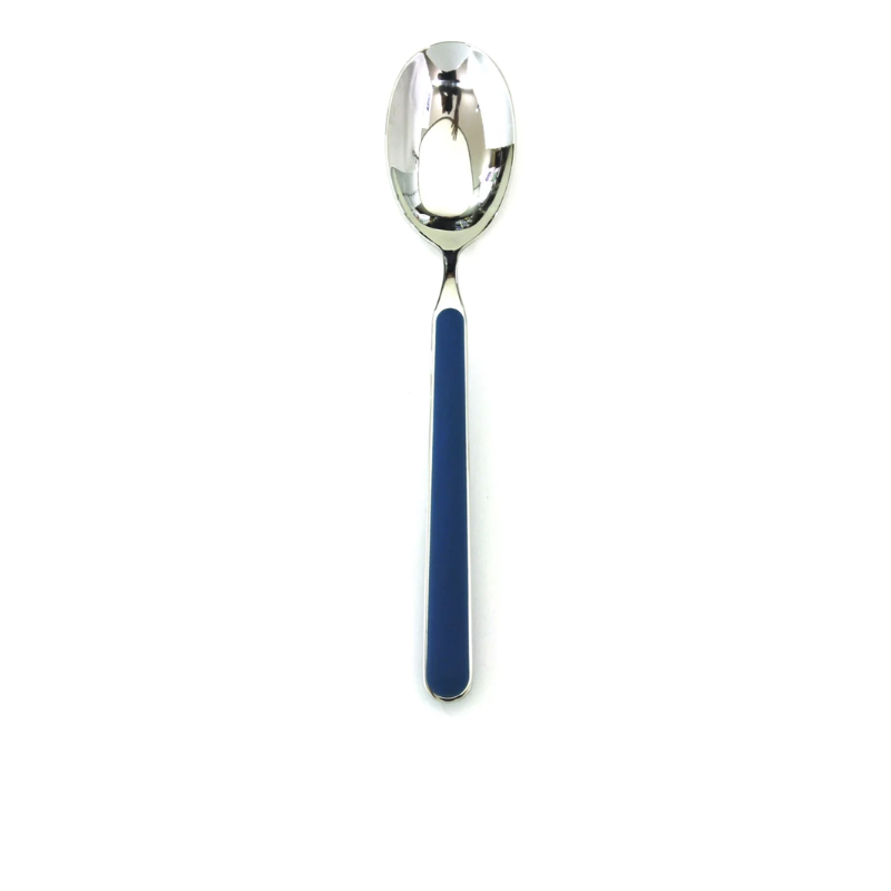 The Fantasia Serving Spoon from Mepra in blue.