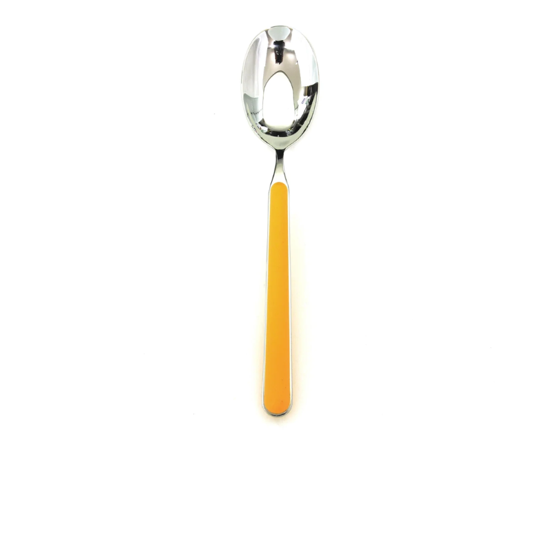 The Fantasia Serving Spoon from Mepra in orange.