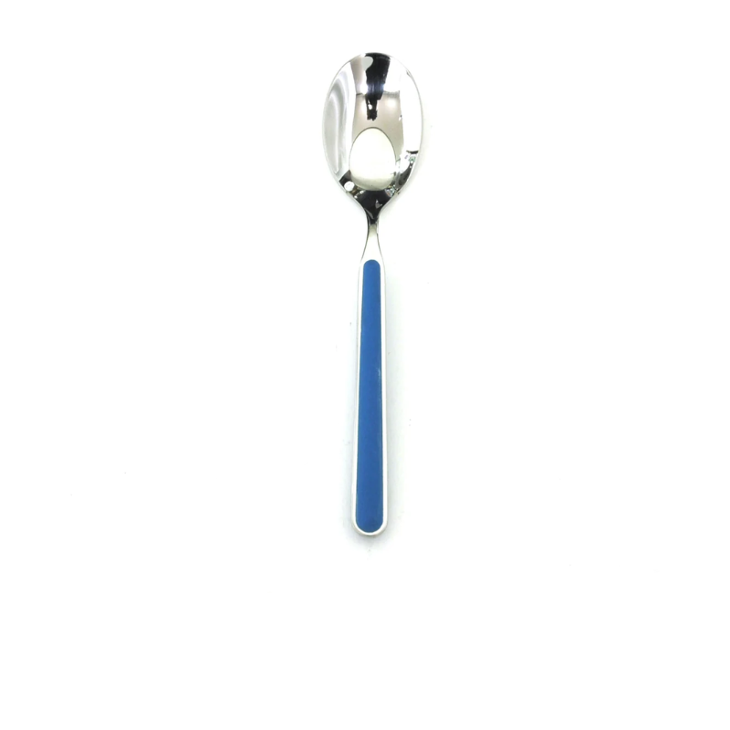 The Fantasia Serving Spoon from Mepra in petroleum.