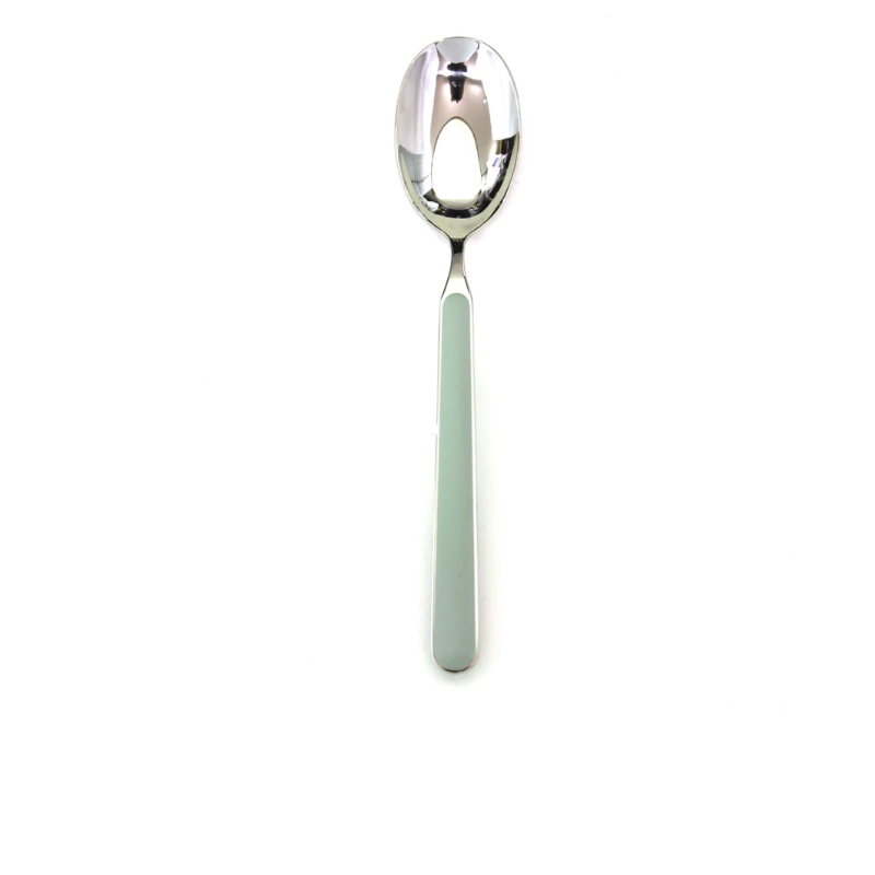 The Fantasia Serving Spoon from Mepra in sage.