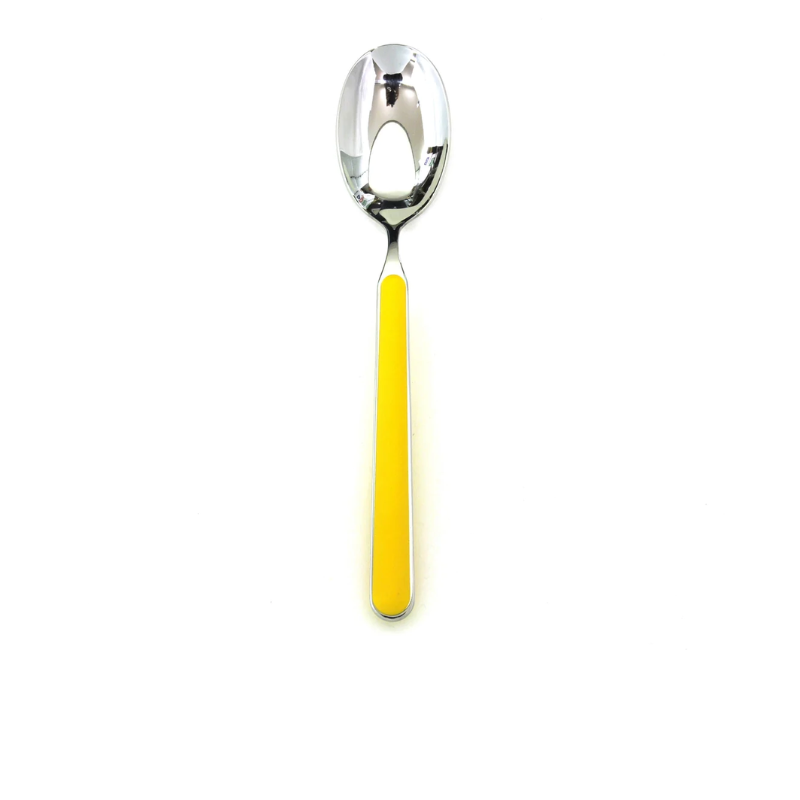 The Fantasia Serving Spoon from Mepra in sunflower.