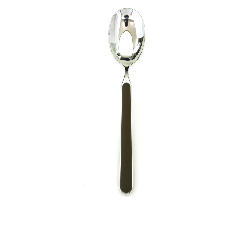 The Fantasia Serving Spoon from Mepra in tobacco.