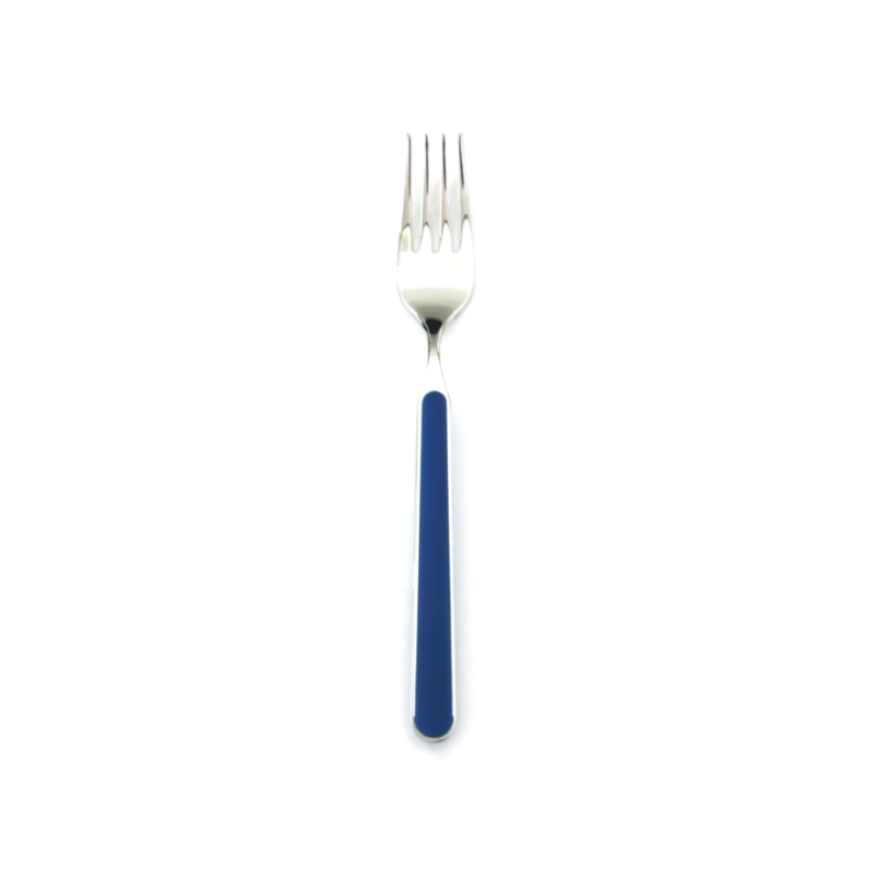 The Fantasia Table Fork from Mepra in blue.