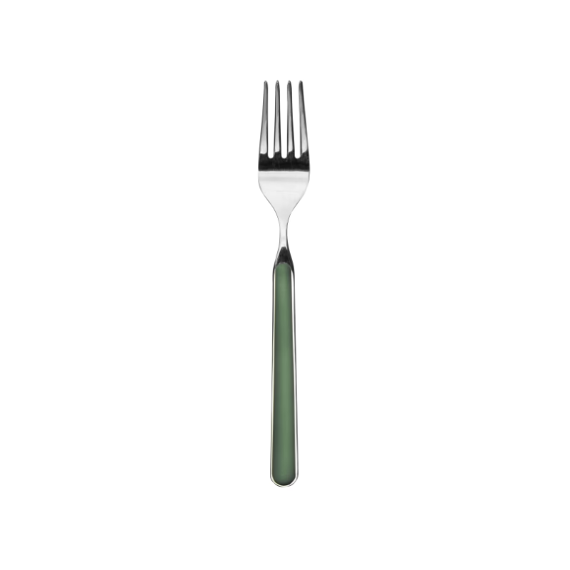 The Fantasia Table Fork from Mepra in green.