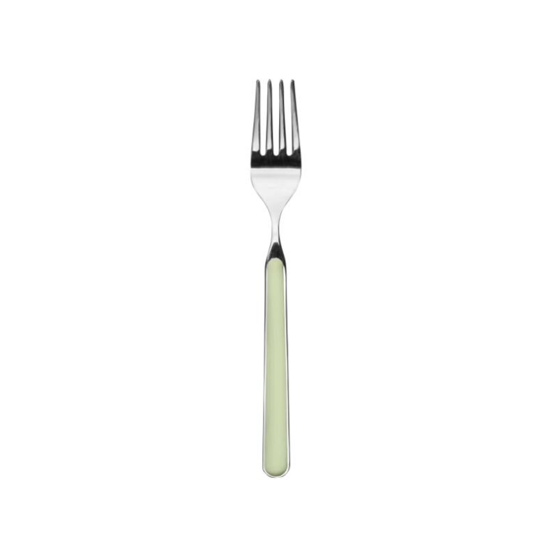 The Fantasia Table Fork from Mepra in sage.