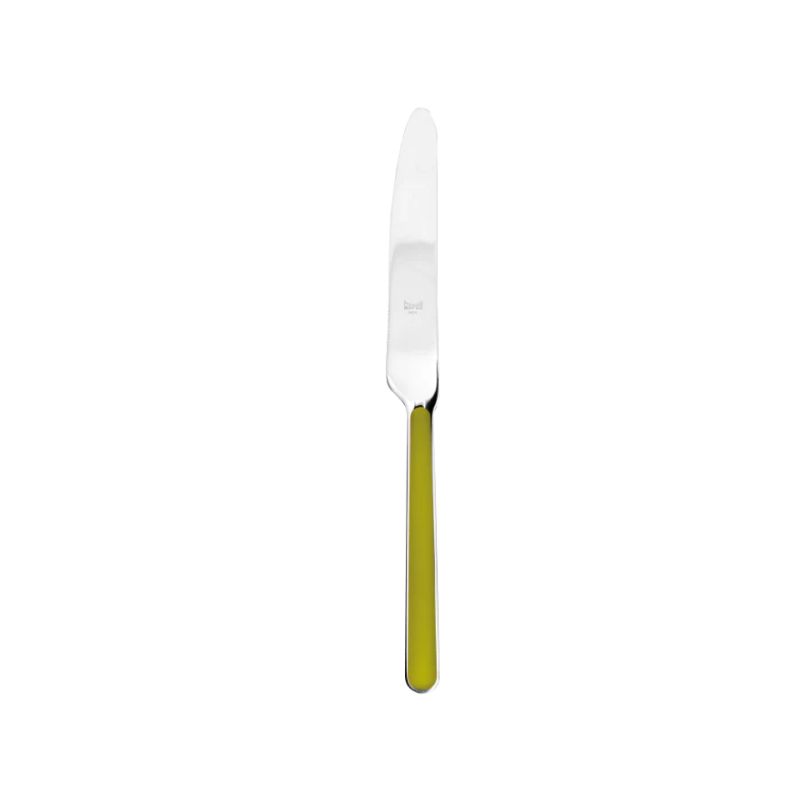 The Fantasia Table Knife from Mepra in olive green.